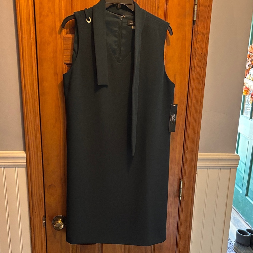 Tahari Dark Teal Sleeveless Mini Dress